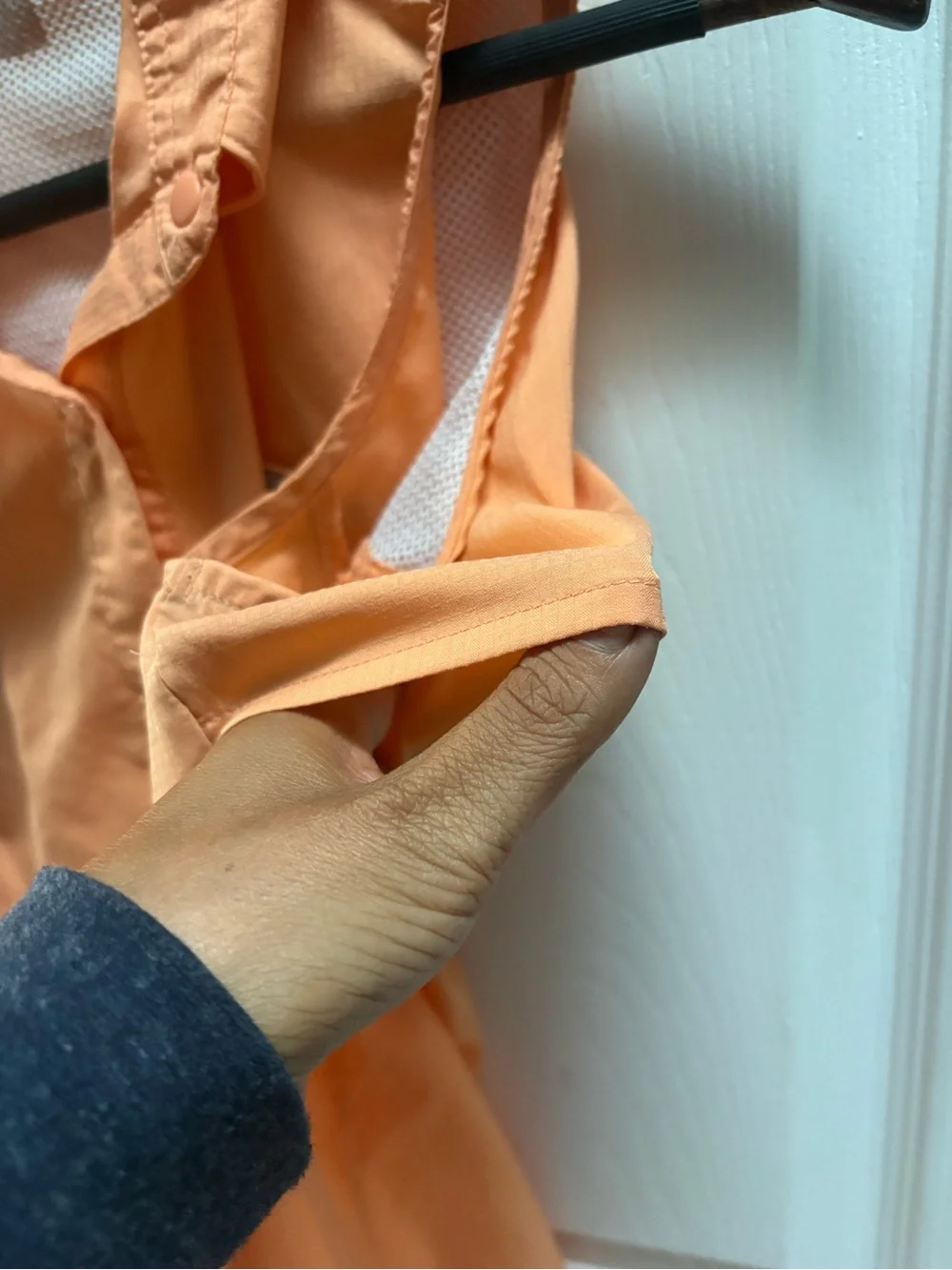 Columbia Women's Sleeveless Button-Front Shirt - Peach Orange - Picture 3 of 5